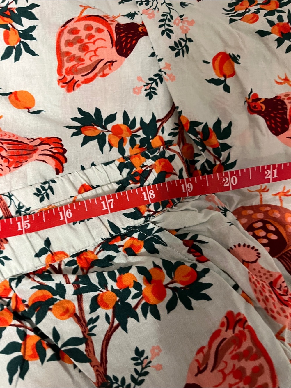 Printfresh Light Blue Hen & Orange Tree Smocked Pajama Set - Picture 8 of 10